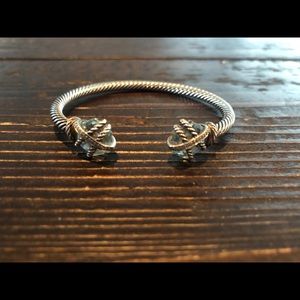 David Yurman Cable wrap bracelet topaz and diamond